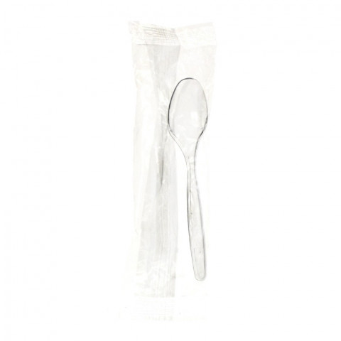 Cuillère à glace en sachet transparent (12,5 cm). Jusqu'à épuisement des stocks.