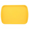 Bandeja amarilla PP resistente y reutilizable (44x31cm)