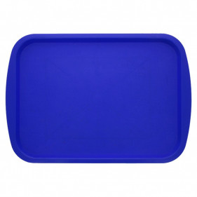 Tabuleiro PP azul resistente e reutilizável (44x31cm)