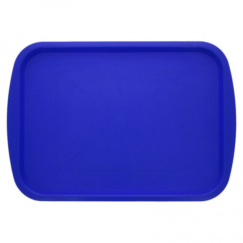 Vassoio blu in PP resistente e riutilizzabile (44x31cm)