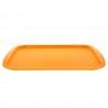 Bandeja naranja PP resistente y reutilizable (44x31cm)