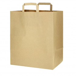 Buste extra large in carta kraft con manici piatti (32+21,5x38cm)