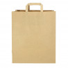 Extra large kraft paper bags with flat handles (32+21.5x38cm)