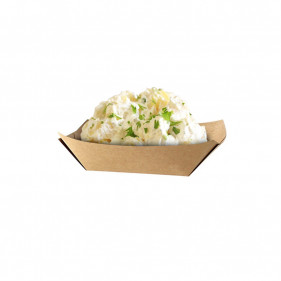 Mini tabuleiros de cartão reciclado ECO kraft 100ml