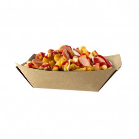 ECO kraft recycled cardboard trays 220ml