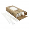 Canudos de papel biodegradáveis embalados (20cm 0.6Ø)