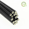 Paille Biodégradable en Papier Cocktail Noir (12cm 0,6Ø)