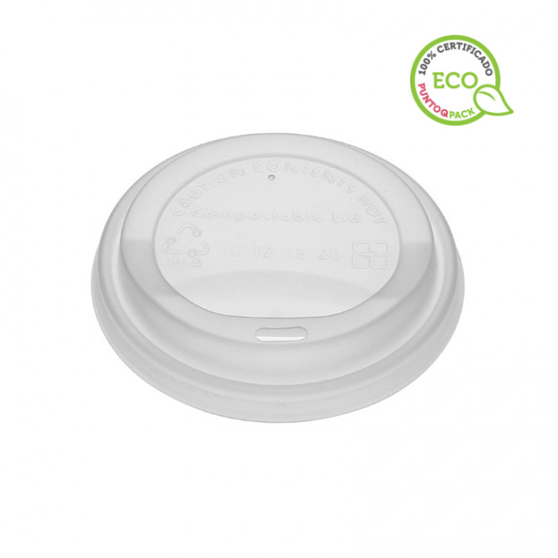 Tapa para vasos PLA compostable (9Ø) Tapa para vasos PLA compostable (9Ø)