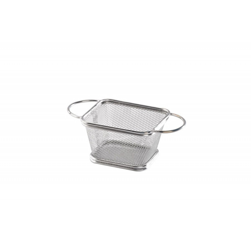 FRITADEIRA RETANGULAR DE AÇO INOXIDÁVEL 105X85X65MM