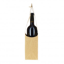 Microchannel Kraft cardboard bag 1 Bottle wine