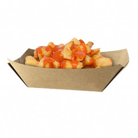 Barquettes en carton recyclé ECO Kraft 400ml