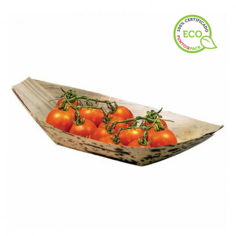 Grandes barquinhas de bambu ecológicas