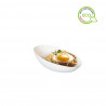 Egg fiber mini plate for appetizer White 10x3cm