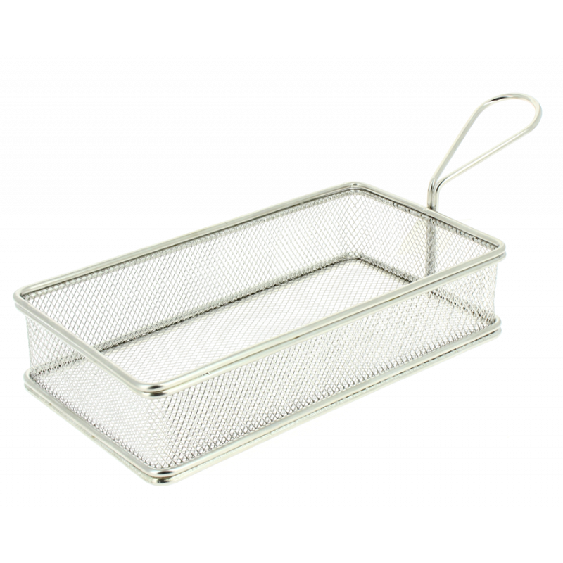 Rectangular fryer in stainless steel 22x12x5cm Rectangular fryer in stainless steel 22x12x5cm