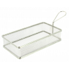 Freidora rectangular en acero inox 22x12x5cm