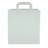 Saco de Papel Branco com Asa Interior Plana (26+14x29cm) | PointQpackName