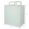 Saco de Papel Branco com Asa Interior Plana (26+14x29cm) | PointQpackName