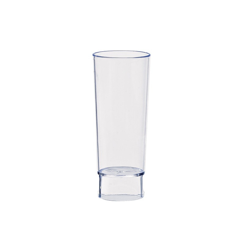 Mini copo de shot PS transparente (9cm) Mini copo de shot PS transparente (9cm)