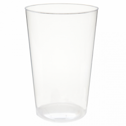 Transparent injected PS cold drink glass (400ml)