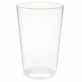 Copo para bebida gelada em PS injetado transparente (400ml)