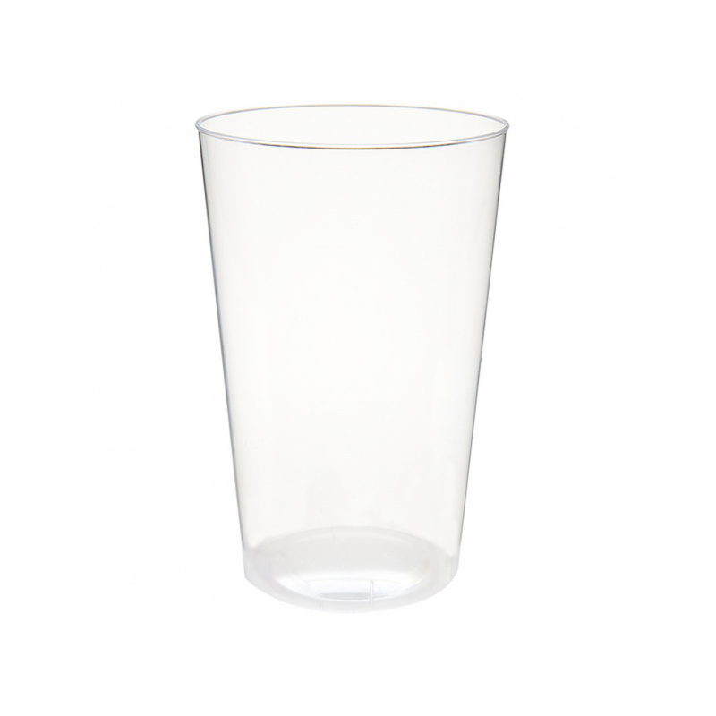 Vaso bebidas frías de PS inyectado y transparente (400ml)
