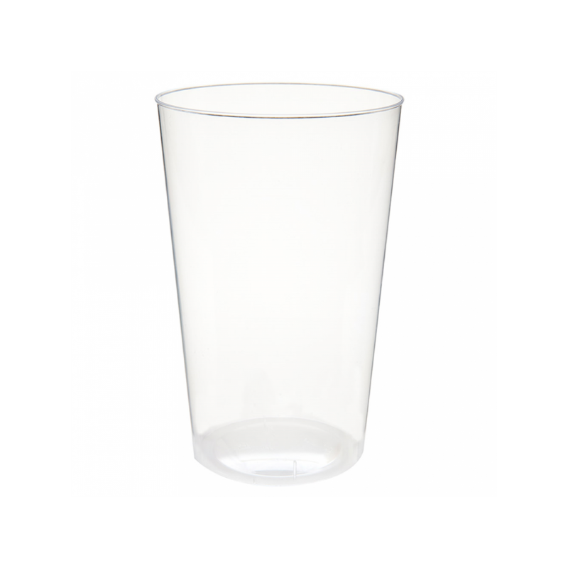 Verre à boisson froide en PS injecté transparent (400ml) Verre à boisson froide en PS injecté transparent (400ml)