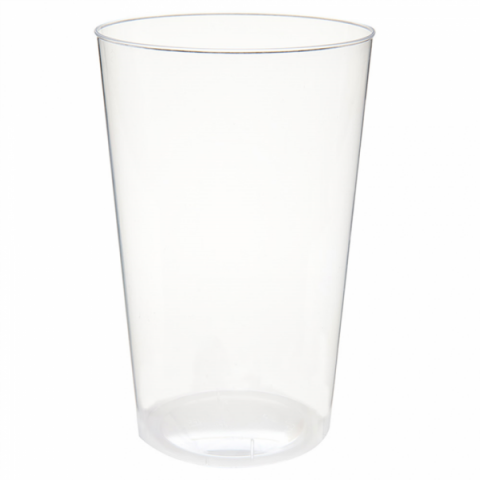 Transparent injected PS cold drink glass (400ml)