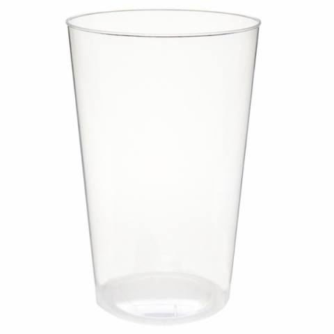 Vaso bebidas frías de PS inyectado y transparente (400ml)