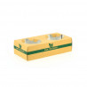 Porta-copos kraft biodegradável (2 furos)