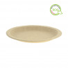 Prato de cartão Kraft anti-gordura (22Ø)