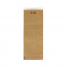 Bolsa para cubiertos con adhesivo inviolable (papel kraft)