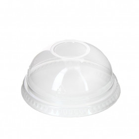 Tapa Cúpula con agujero para Vasos PET pequeños (8Ø)