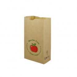 Bolsa de papel kraft MINI sin asas (15+9x28cm) Impresa 1 Cara Color