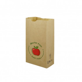 Bolsa de papel kraft MINI sin asas (15+9x28cm) Impresa 1 Cara Color