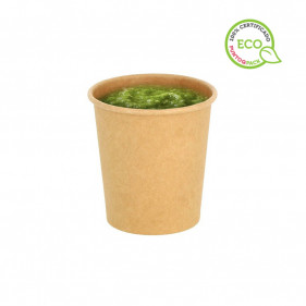 Tarrina para salsas cartón ECO kraft (120ml)