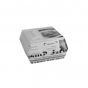 Mini News Hamburger Box (9x9x5cm)