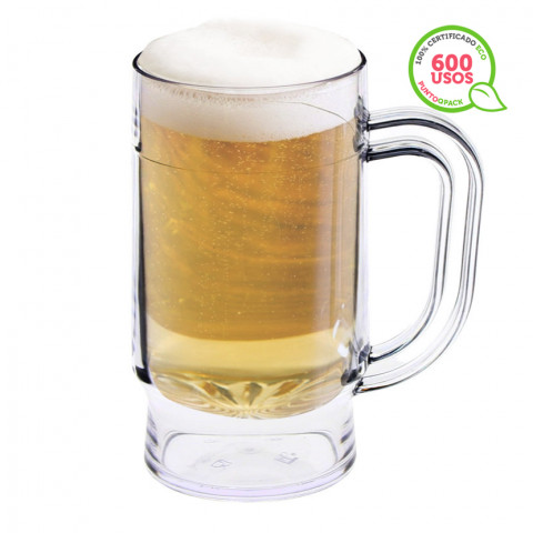 Caneca de cerveja reutilizável ECO (500 ml)