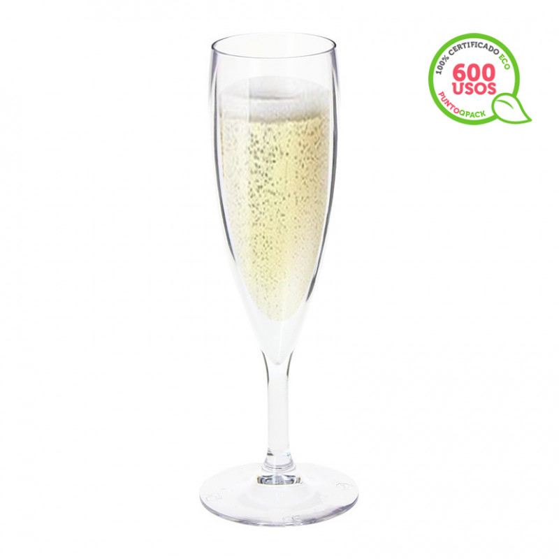 Copa de champagne y cava ECO reutilizable (160 ml)