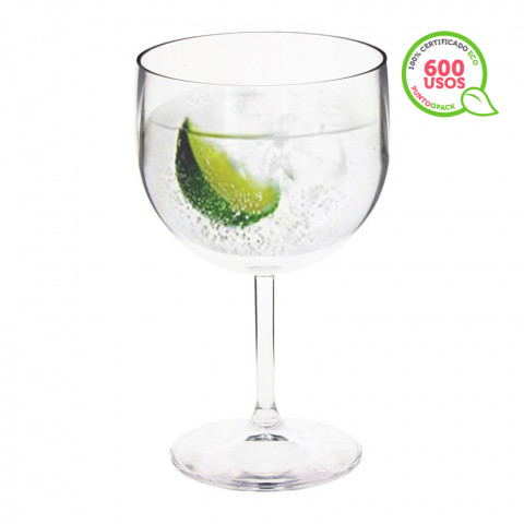 Bicchiere mongolfiera ECO riutilizzabile per Gin Tonic (560 ml)