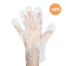 Guantes desechables transparentes (talla única)