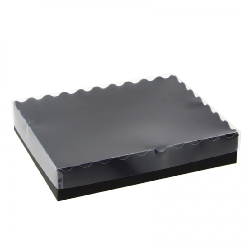 Seau en carton noir avec couvercle (27x21x4,5cm) Seau en carton noir avec couvercle (27x21x4,5cm)