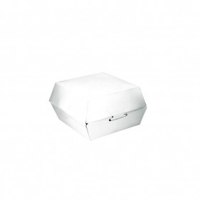Mini scatola per hamburger bianca (7x7x5cm)