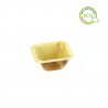 Palm leaf sauce boat (6.5x6.5x3cm)