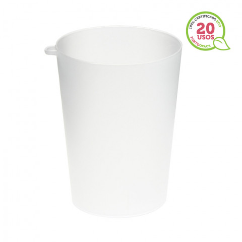 VIDRO FROZEN ECO REUTILIZÁVEL COM ANEL PARA SIDRA 500ML