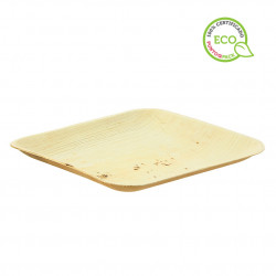 Palm leaf square plate (20x20 cm)
