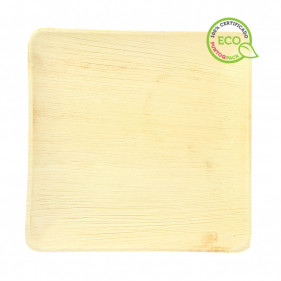 Square palm leaf plate (25x25 cm)