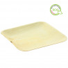 Prato quadrado de folha de palmeira (25x25 cm)