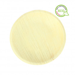 Round palm leaf plate (18Ø)