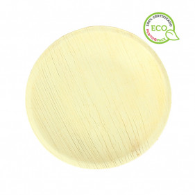Round palm leaf plate (18Ø)