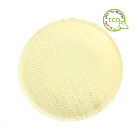 Round palm leaf plate (18Ø)